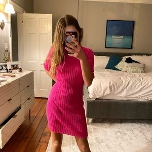 stunning pink knit designer see by chloe dress!!!